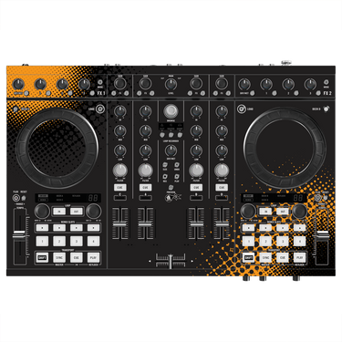dj-skins Native Instruments S4 MK2 Skins ORANGE DOT
